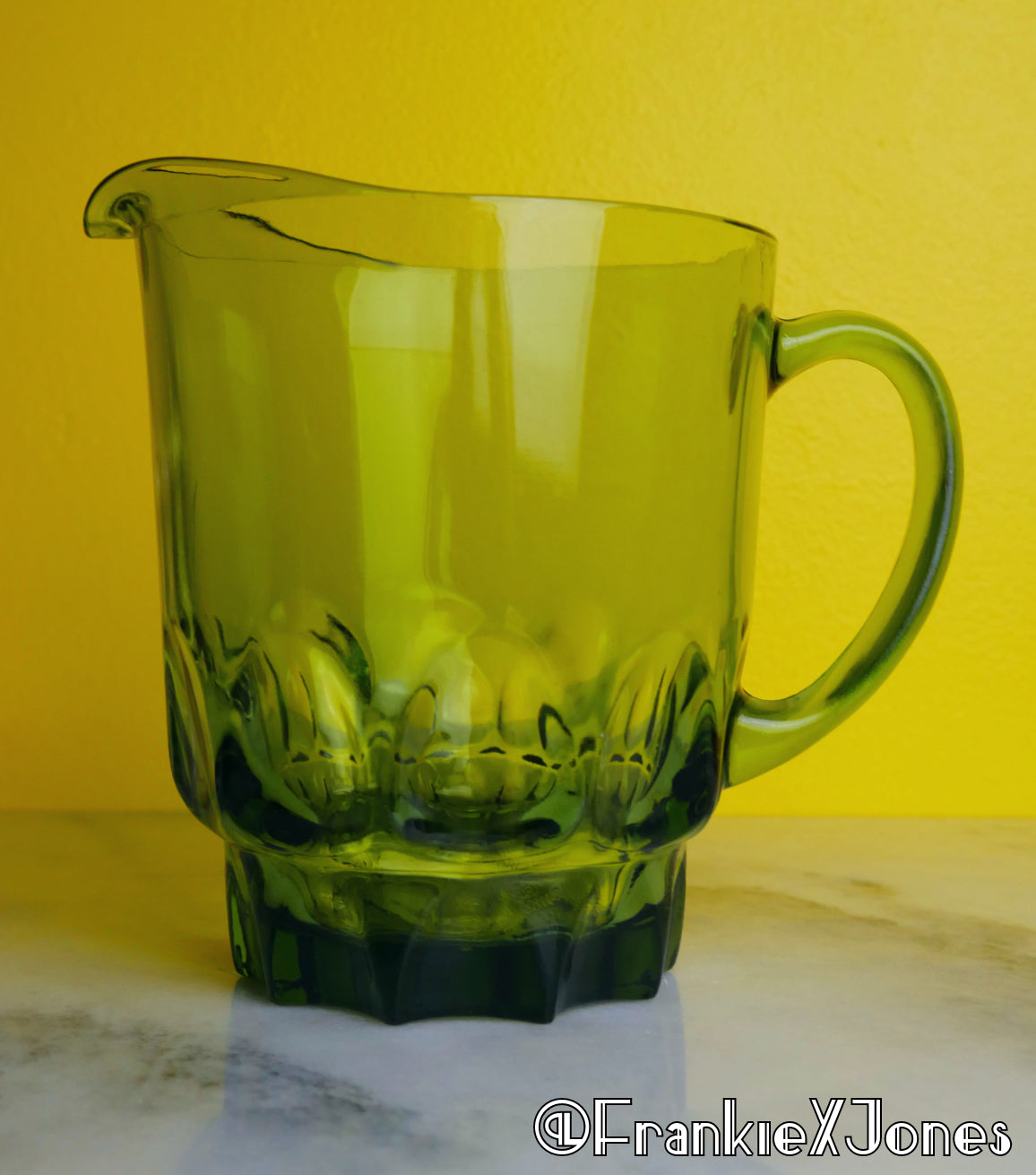 Olive Pitcher ✤ Reflection ✤ Hazel Atlas