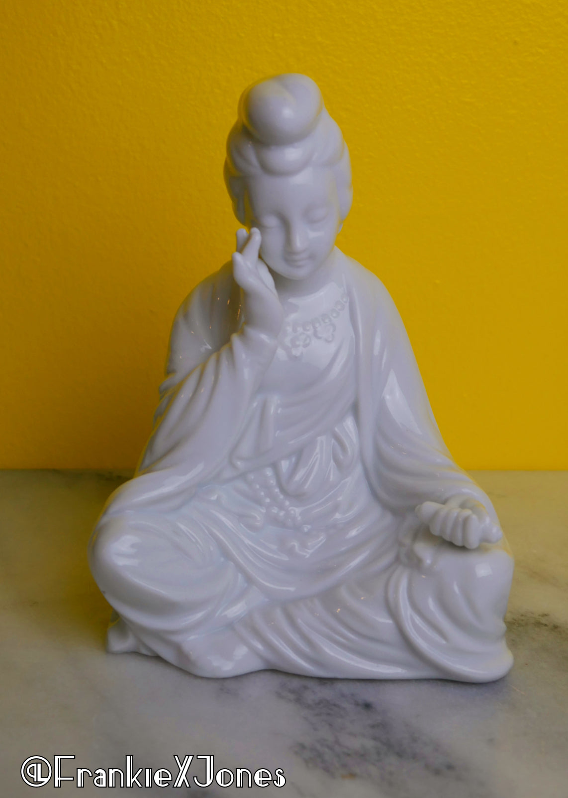 White Porcelain Geisha Figurine
