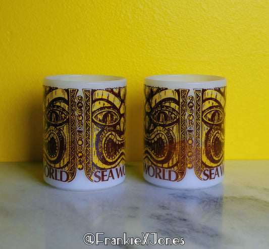 Sea World Tiki Mugs ✤ Set of 2