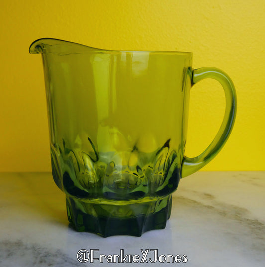 Olive Pitcher ✤ Reflection ✤ Hazel Atlas
