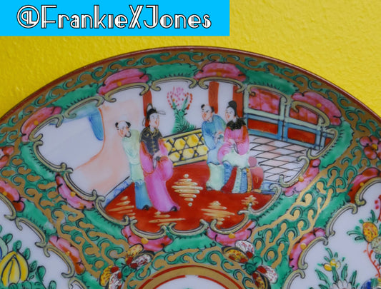 Chinoiserie Rose Medallion Dinner Plate