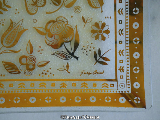 Persian Garden Square Plate ✤ Georges Briard