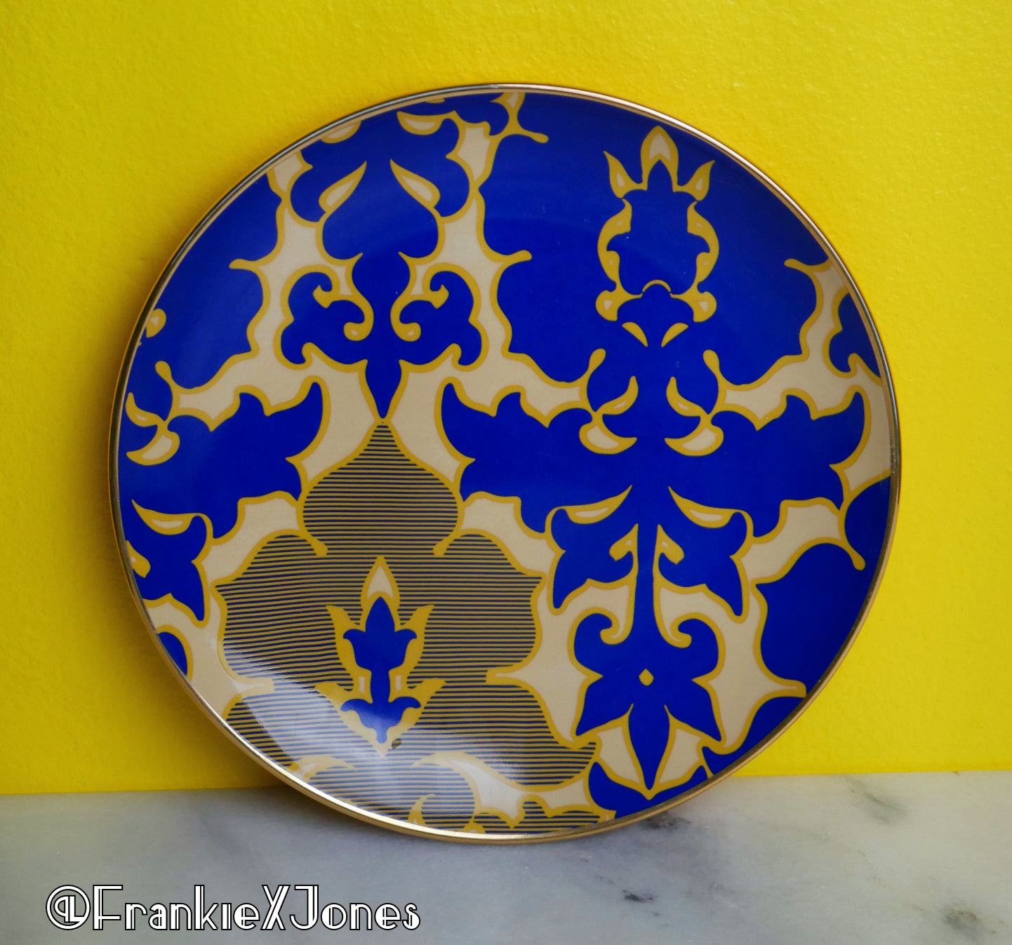 Damask ✤ Salad/Dessert Plates ✤ Tracy Reese ✤ Set of 2