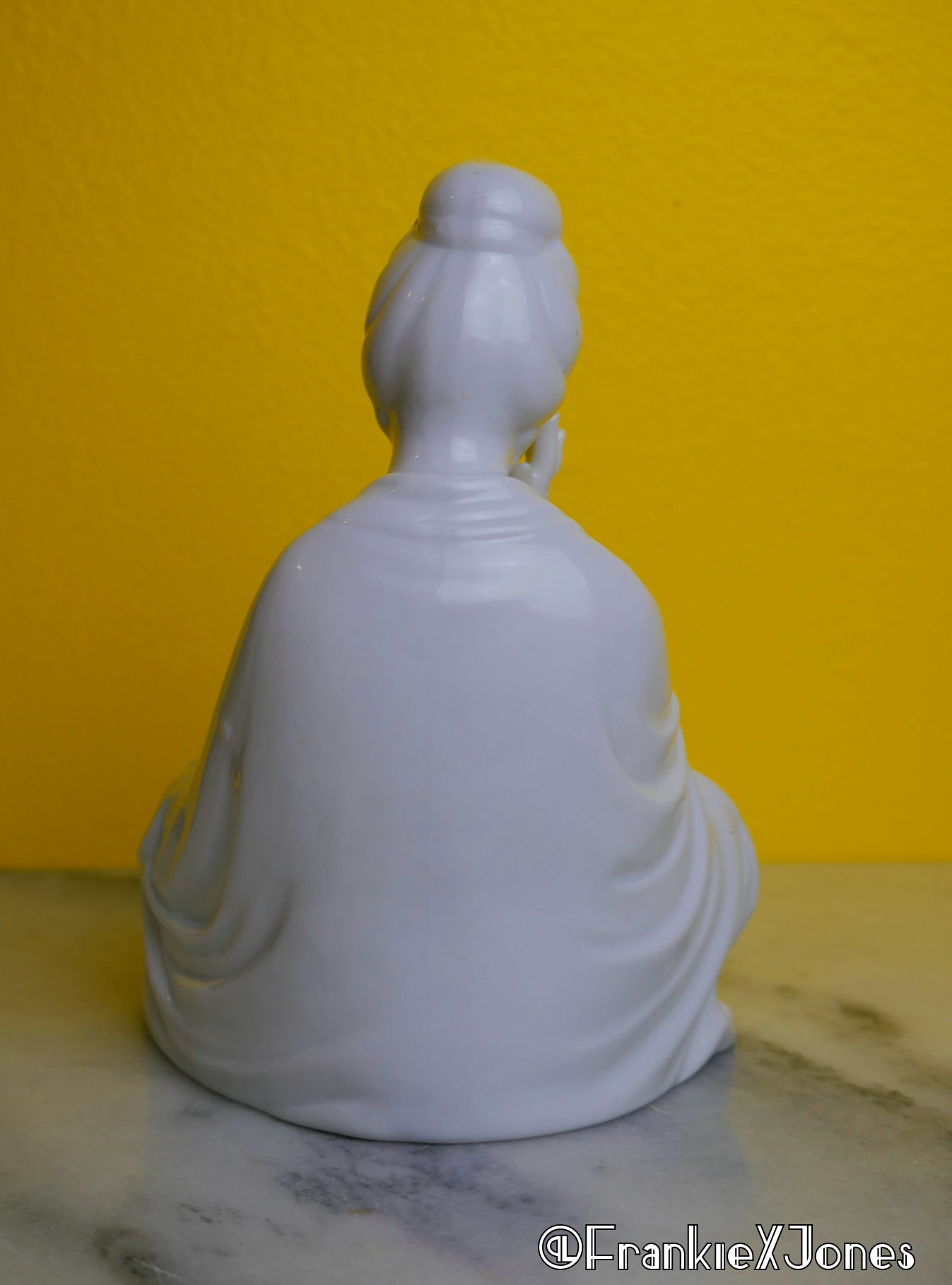White Porcelain Geisha Figurine