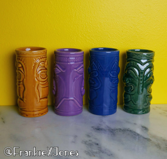 Tiki Mugs ✤ Set of 4