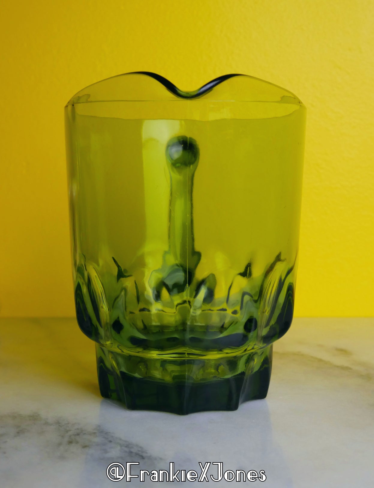 Olive Pitcher ✤ Reflection ✤ Hazel Atlas
