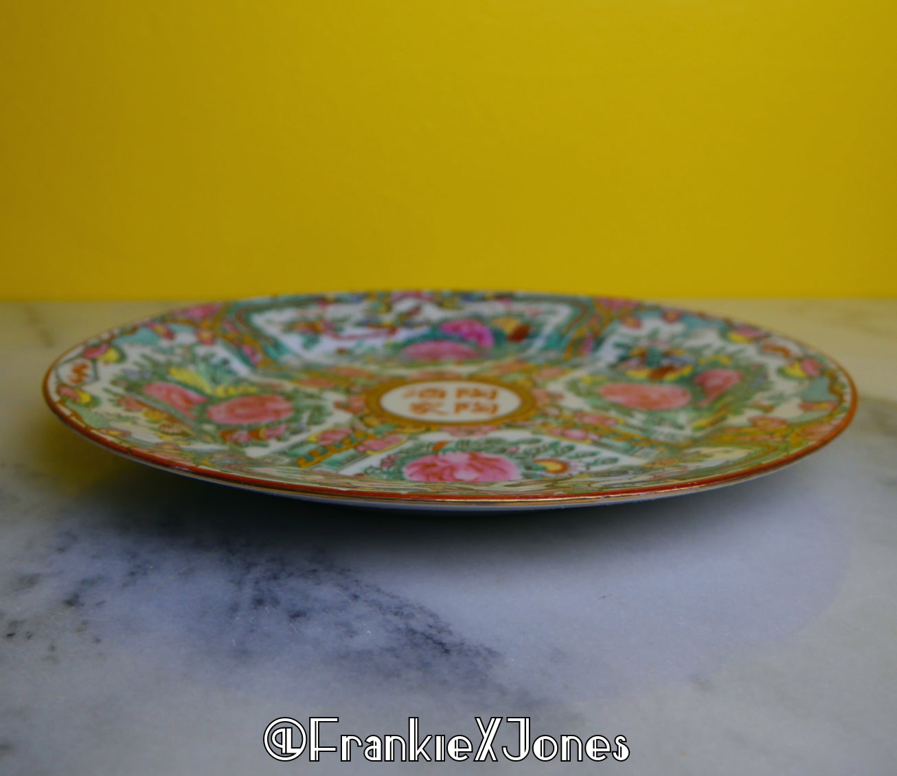 Chinoiserie Peacock + Dragon Plate