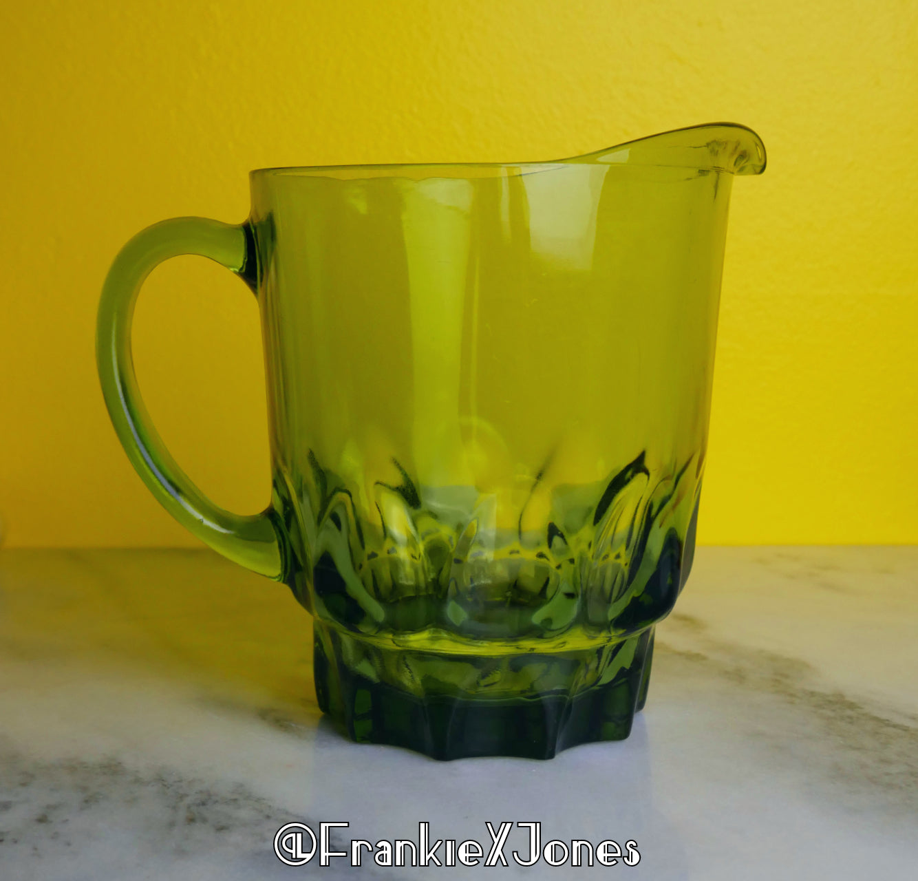 Olive Pitcher ✤ Reflection ✤ Hazel Atlas