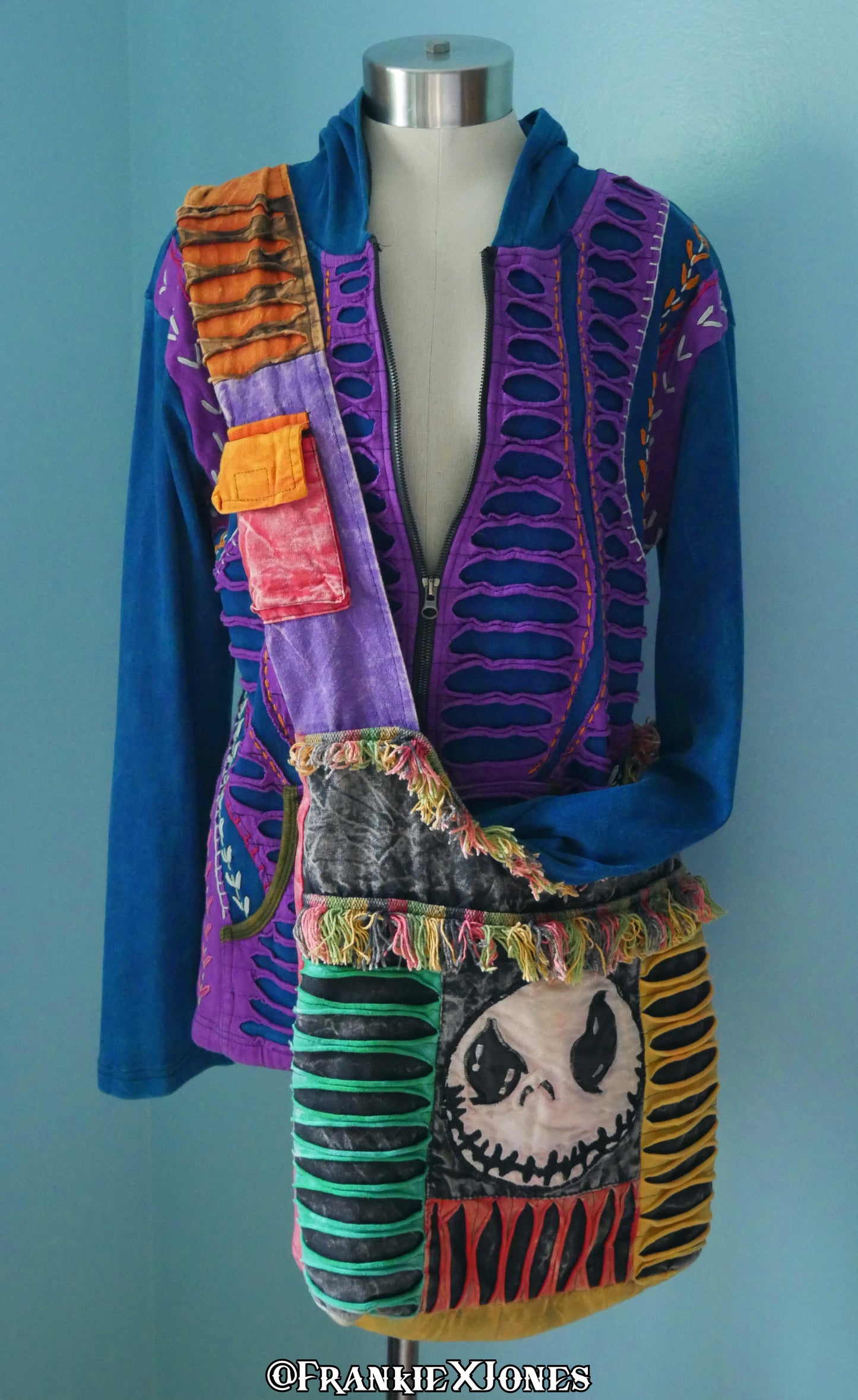 Hippie Hoodie w/ Botanical Embroidery