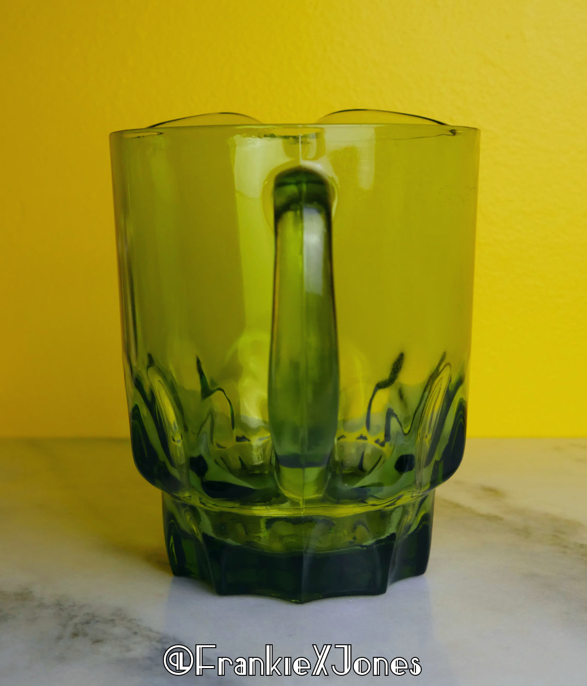 Olive Pitcher ✤ Reflection ✤ Hazel Atlas