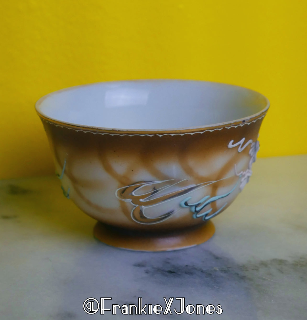 Dragonware Tea Cup Set ✤ Cup + Saucer ✤ Brown/Gold