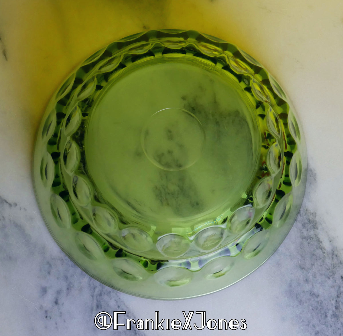 Olive Console Bowl ✤ Reflection ✤ Hazel Atlas