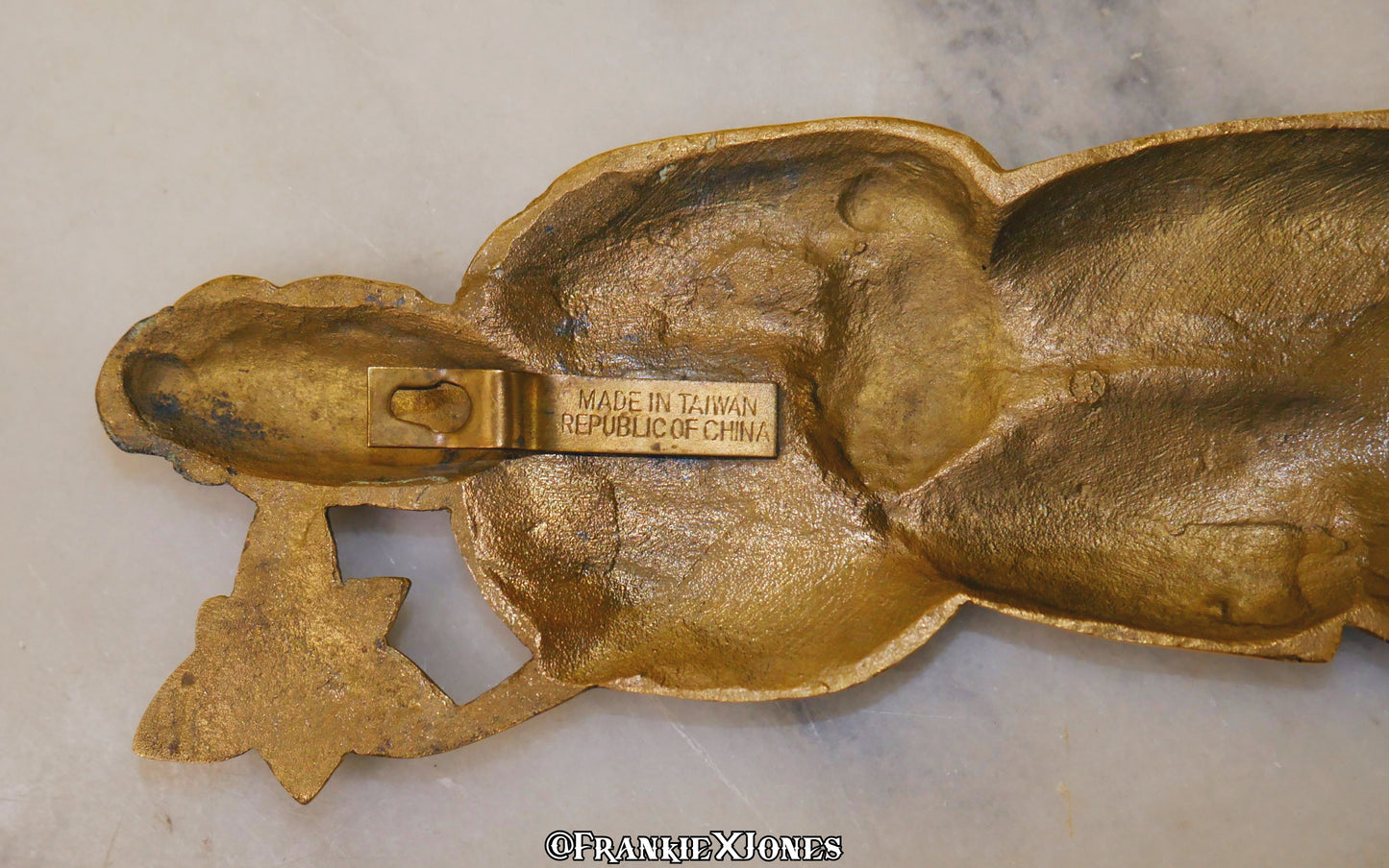 Soild Brass Oriental Couple Wall Plaque ✤ Set of 2