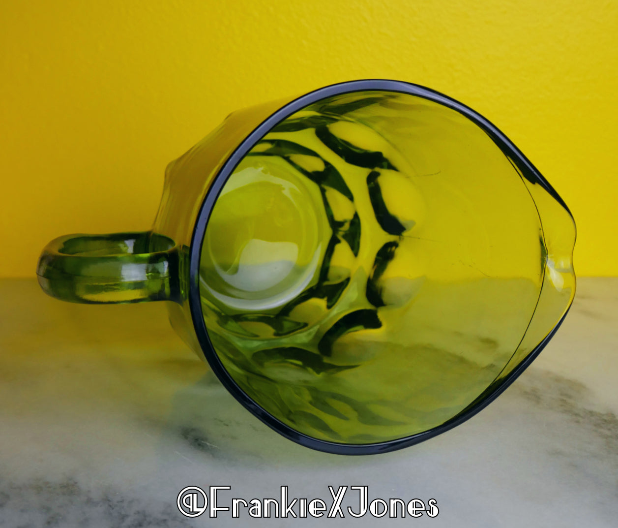 Olive Pitcher ✤ Reflection ✤ Hazel Atlas