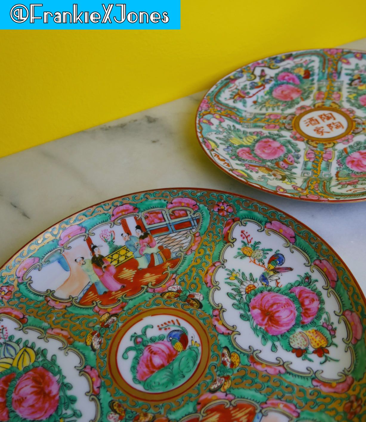 Chinoiserie Rose Medallion Dinner Plate