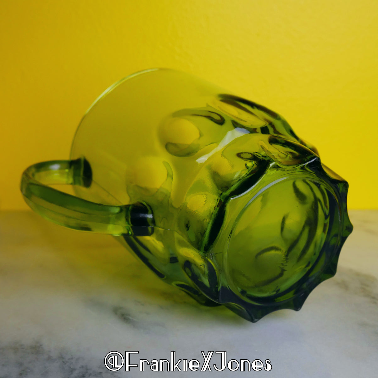 Olive Pitcher ✤ Reflection ✤ Hazel Atlas