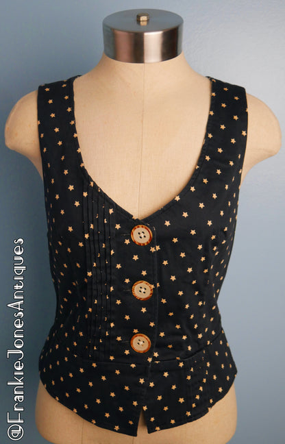 2000's Button-up Star Vest ✤ Jovovich Hawk for Target