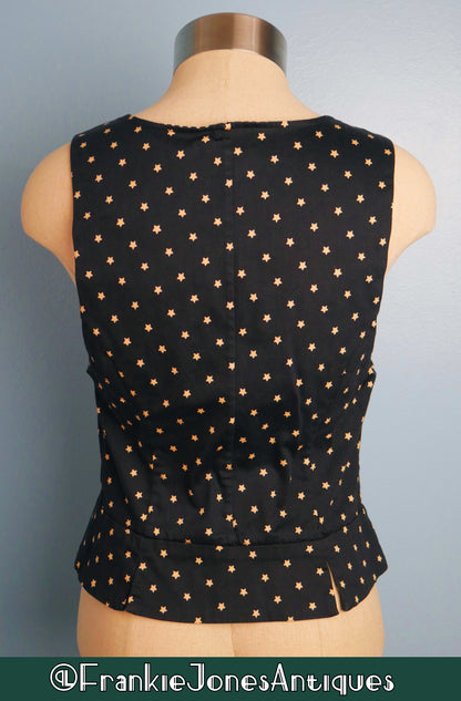 2000's Button-up Star Vest ✤ Jovovich Hawk for Target