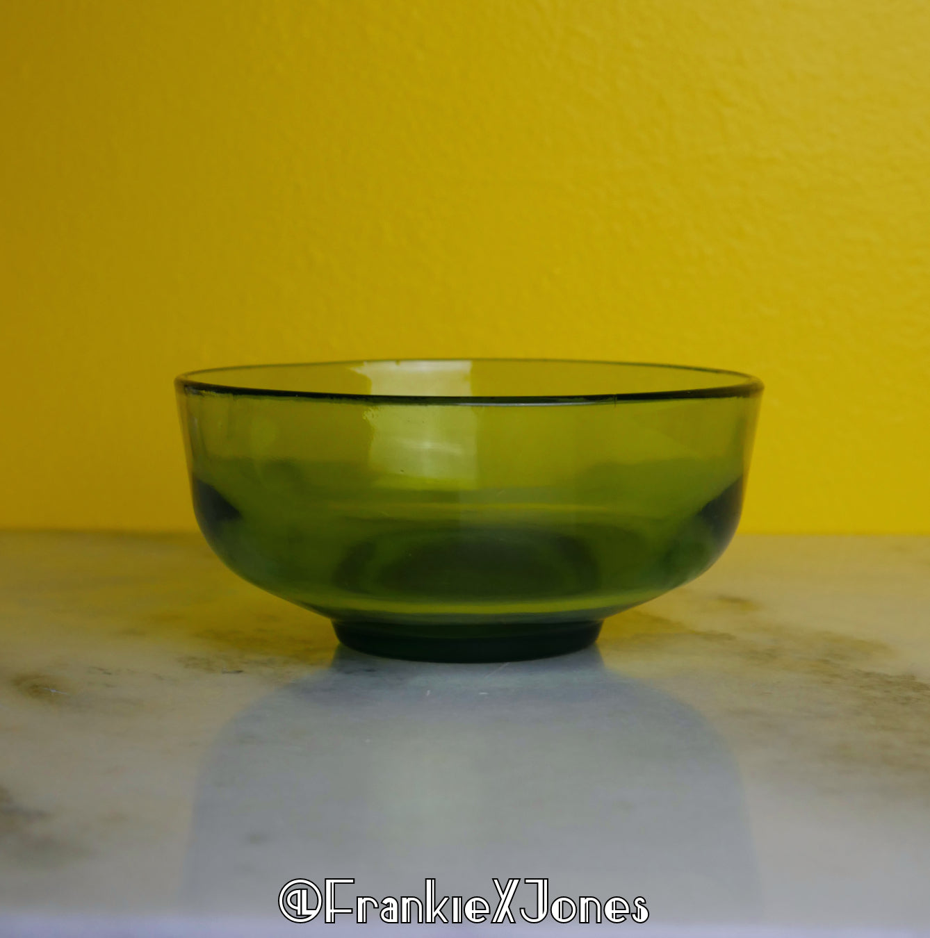 Olive ✤ Mid-Century Glass Bowl