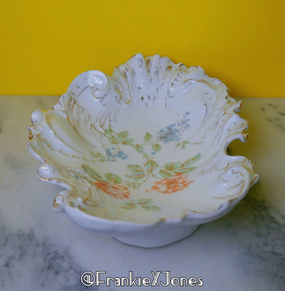 Transferware Porcelain Angel Wing Console Bowl