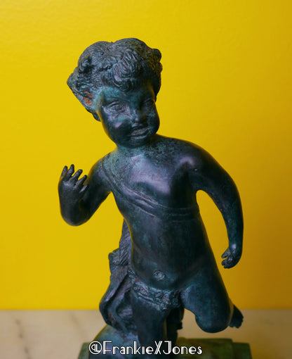 'Boy Running' Bronze Statue ✤ Maitland-Smith